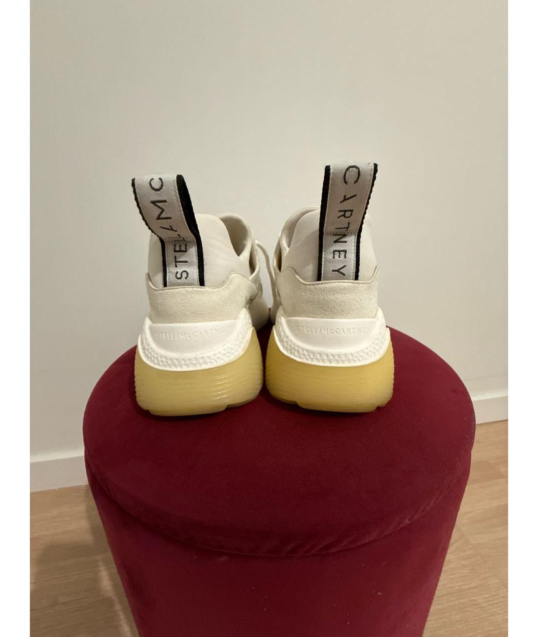 STELLA MCCARTNEY Белые кроссовки из искусственной кожи, фото 4