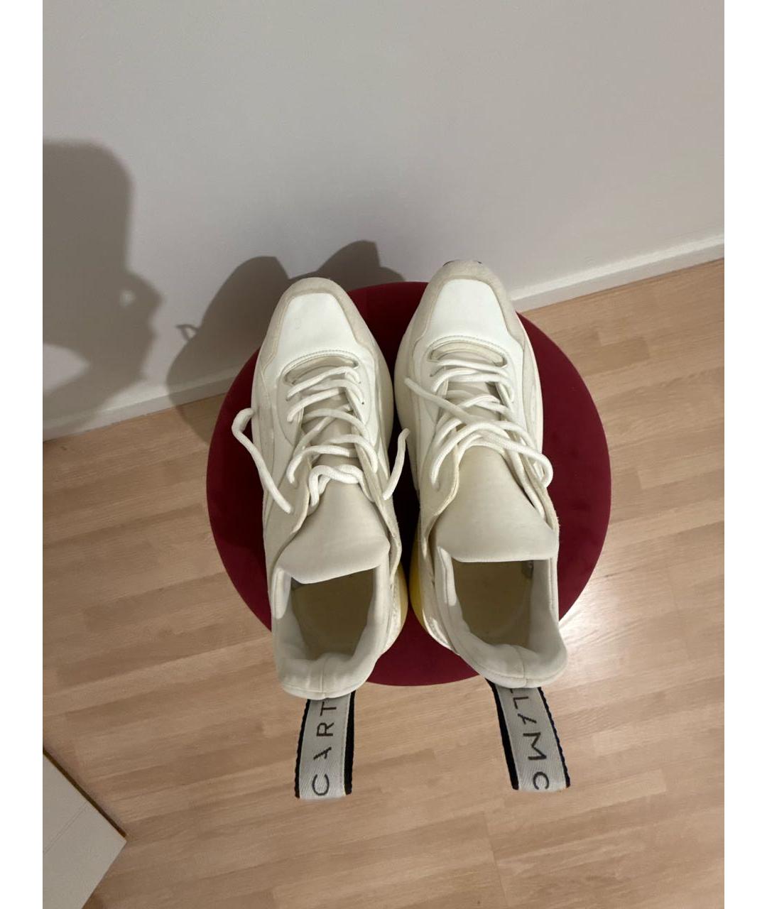 STELLA MCCARTNEY Белые кроссовки из искусственной кожи, фото 3