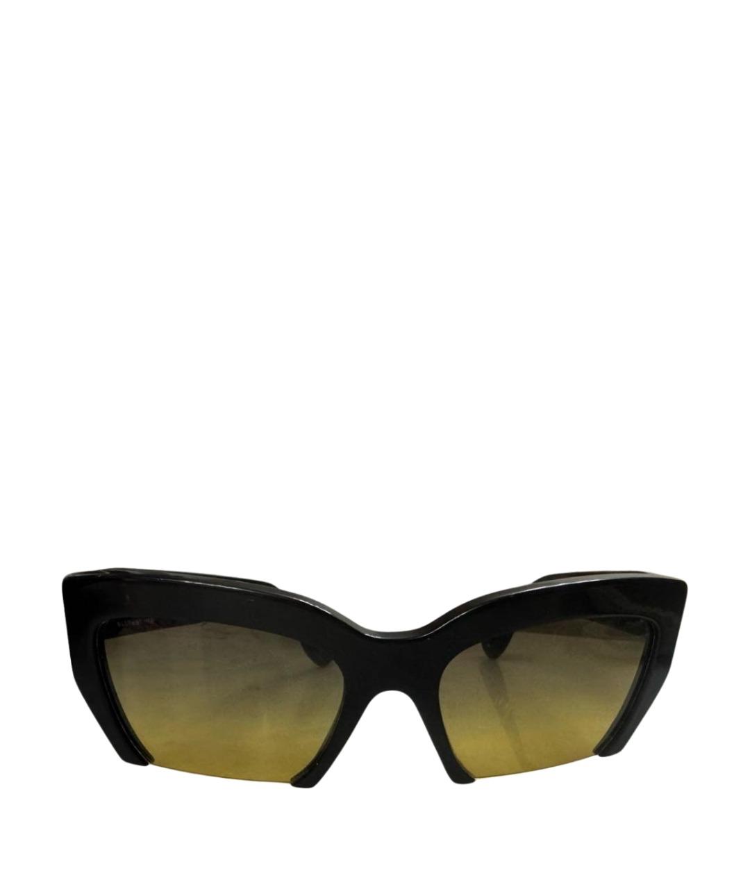 MIU MIU Черные пластиковые солнцезащитные очки, фото 1