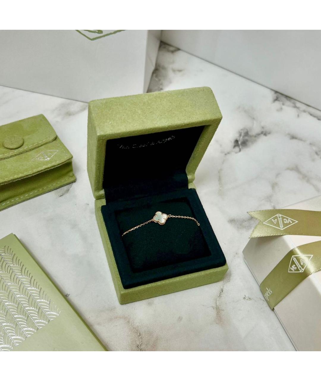 VAN CLEEF & ARPELS Белый браслет из желтого золота, фото 6