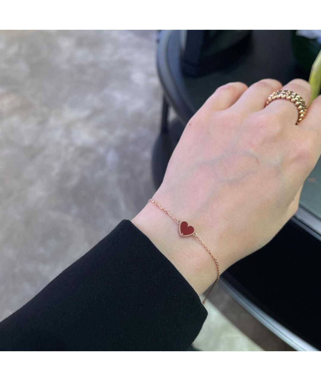 VAN CLEEF & ARPELS Бордовый браслет из желтого золота, фото 3