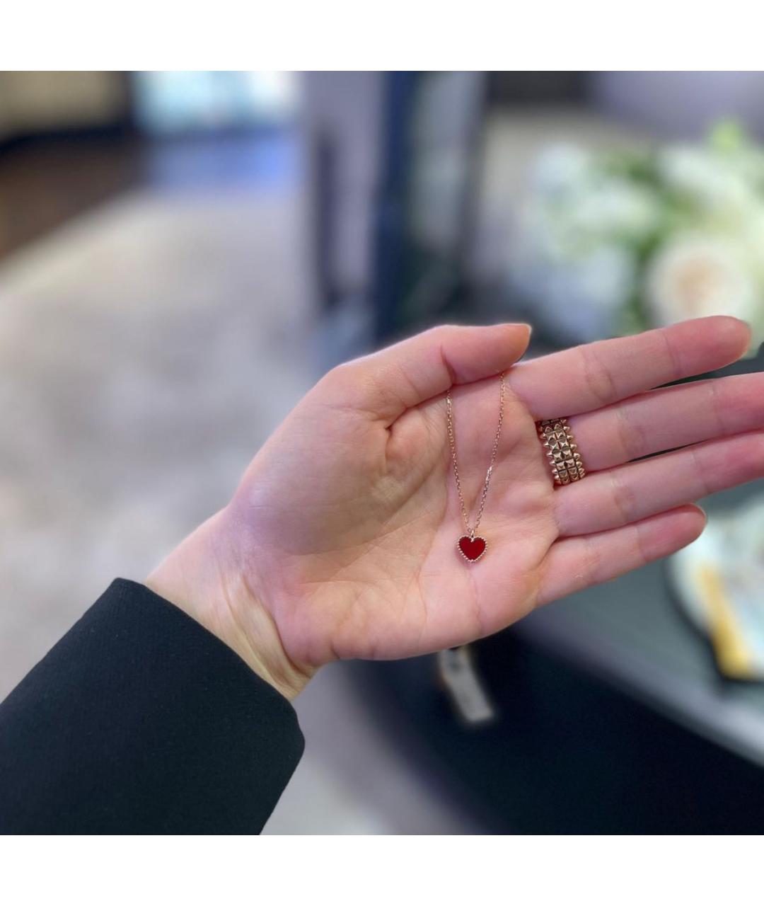 VAN CLEEF & ARPELS Бордовый браслет из желтого золота, фото 4