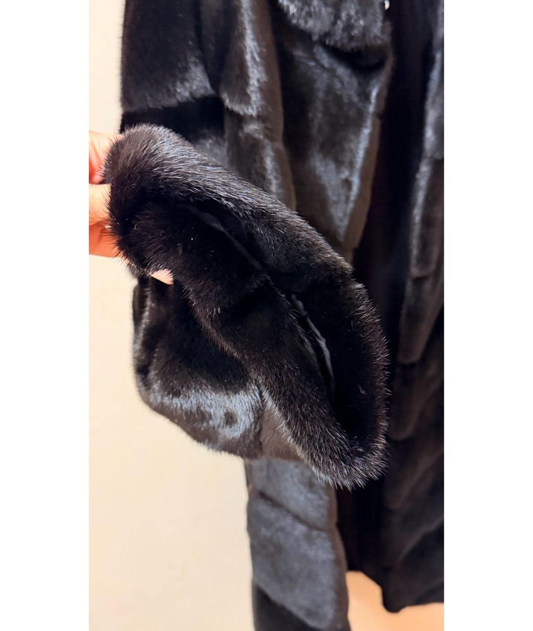 BRASCHI Черная меховая шуба, фото 4