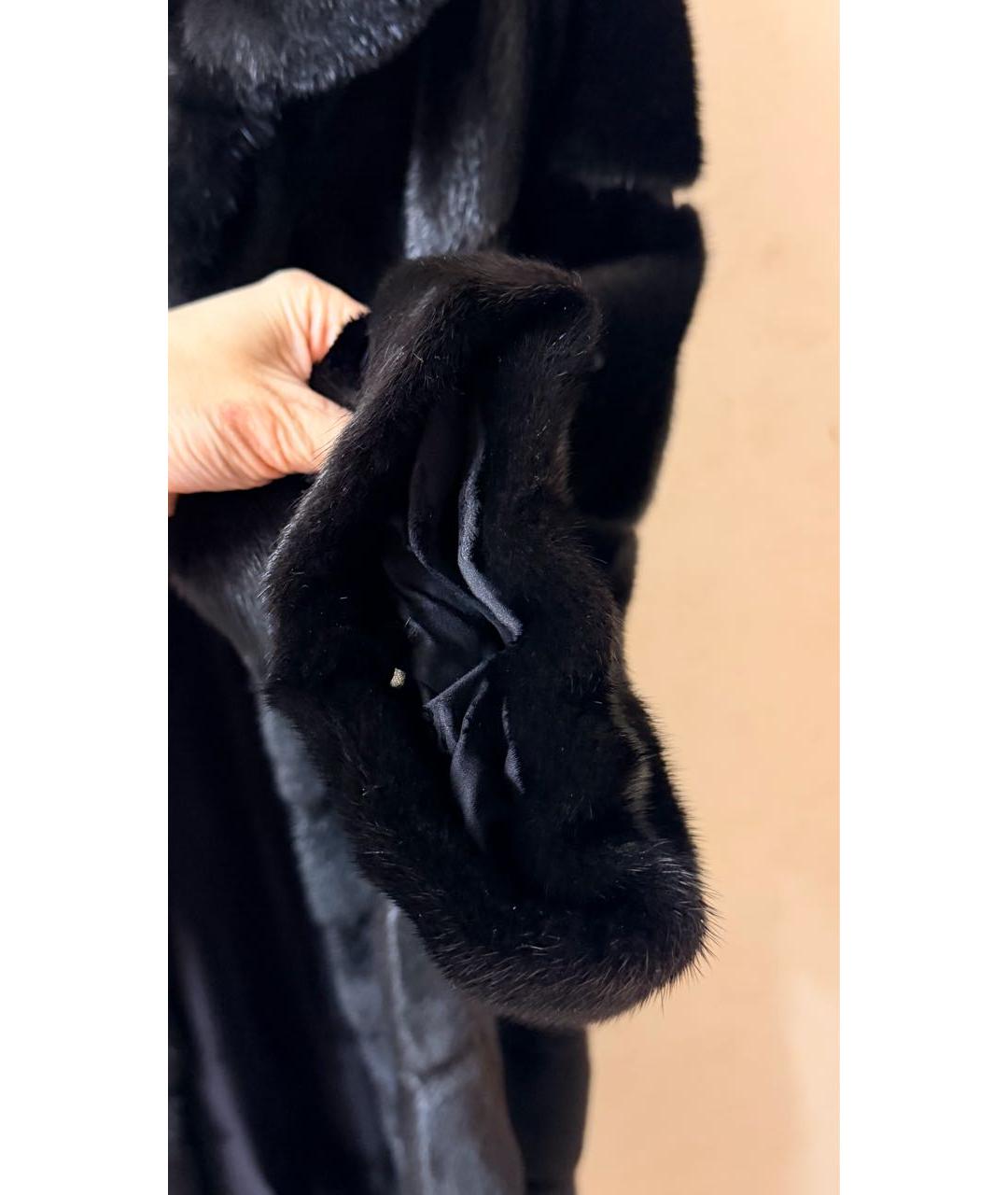 BRASCHI Черная меховая шуба, фото 5