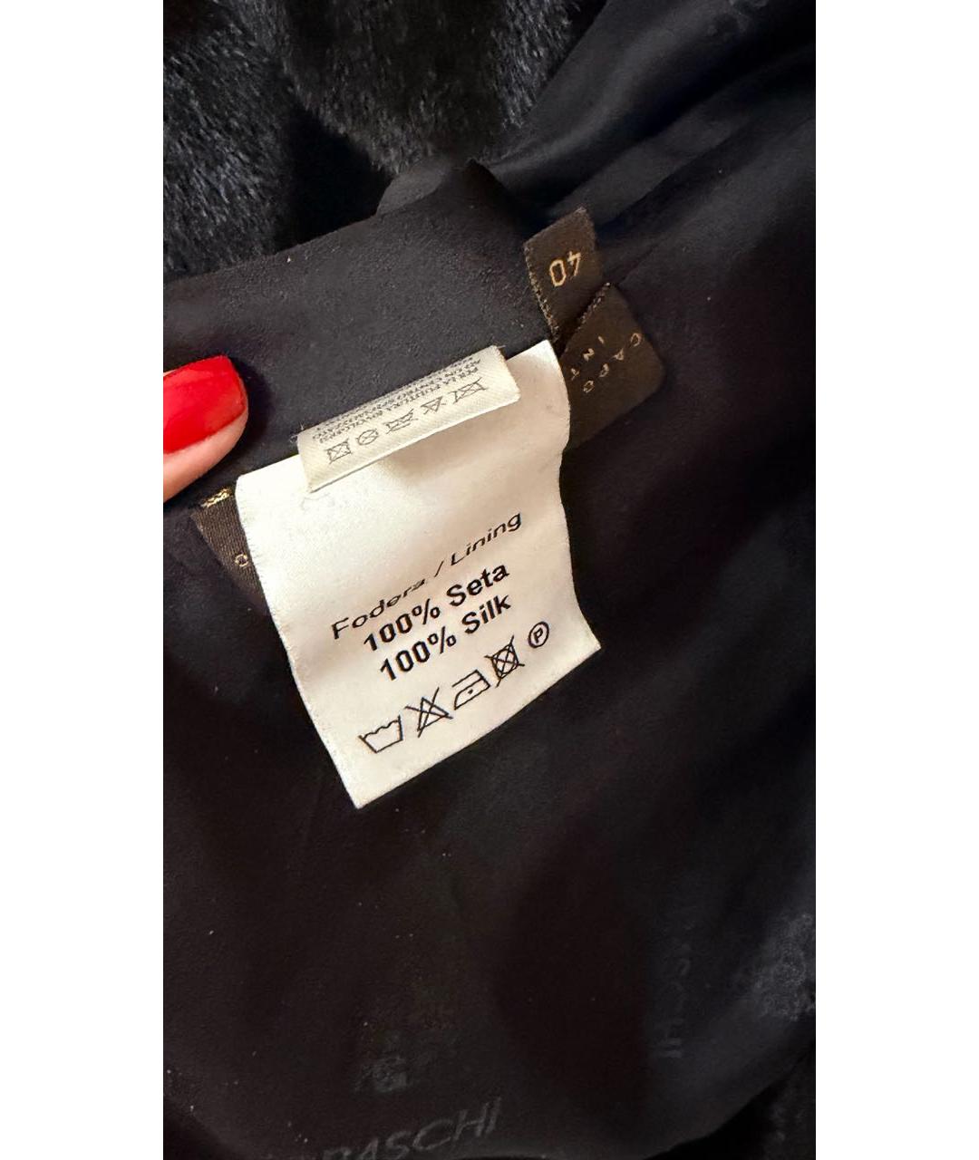 BRASCHI Черная меховая шуба, фото 6