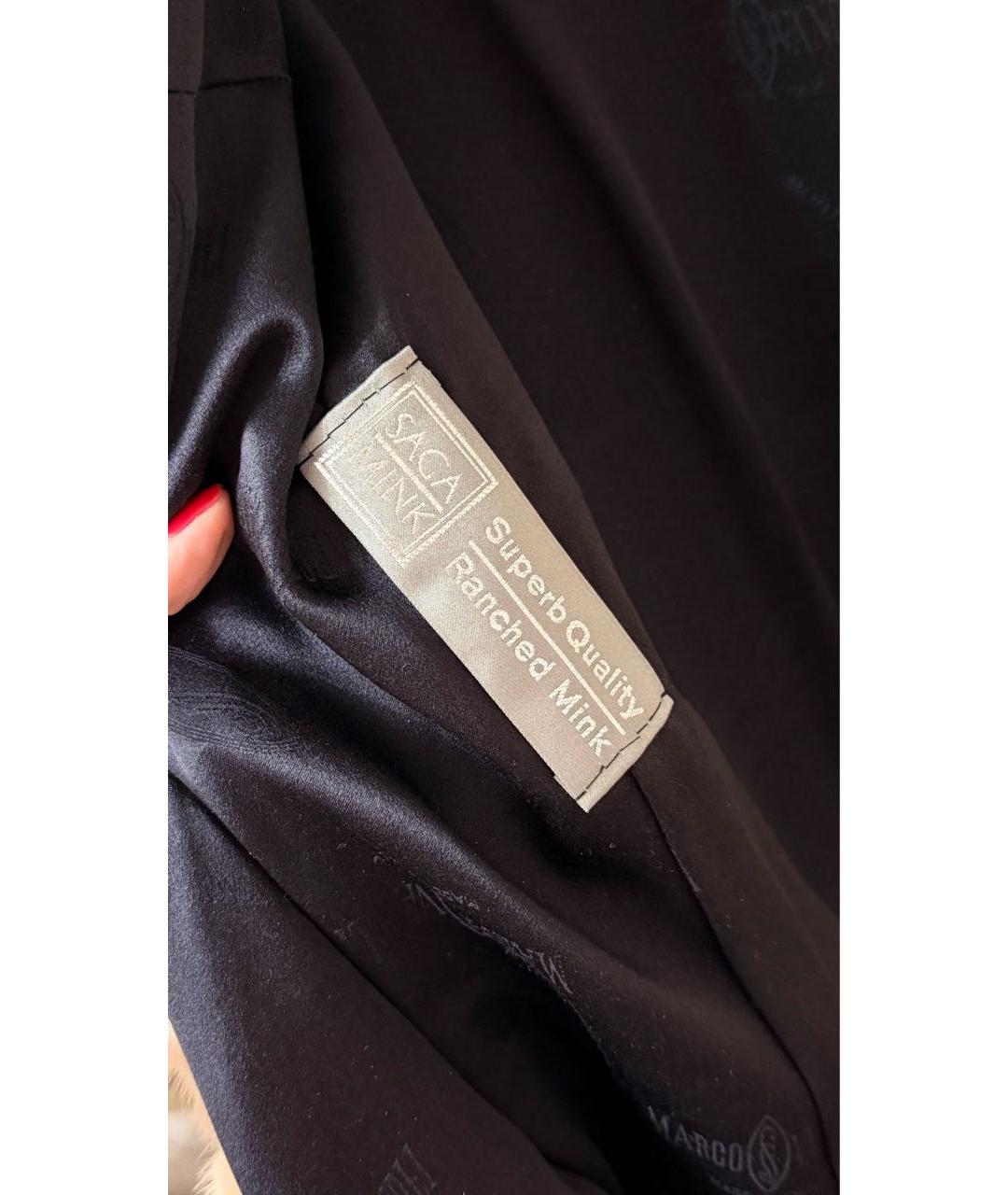 BRASCHI Черная меховая шуба, фото 8