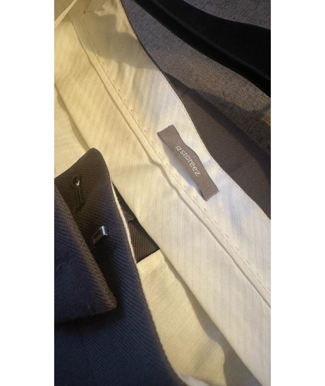 12 STOREEZ Коричневый полиэстеровый костюм с брюками, фото 3