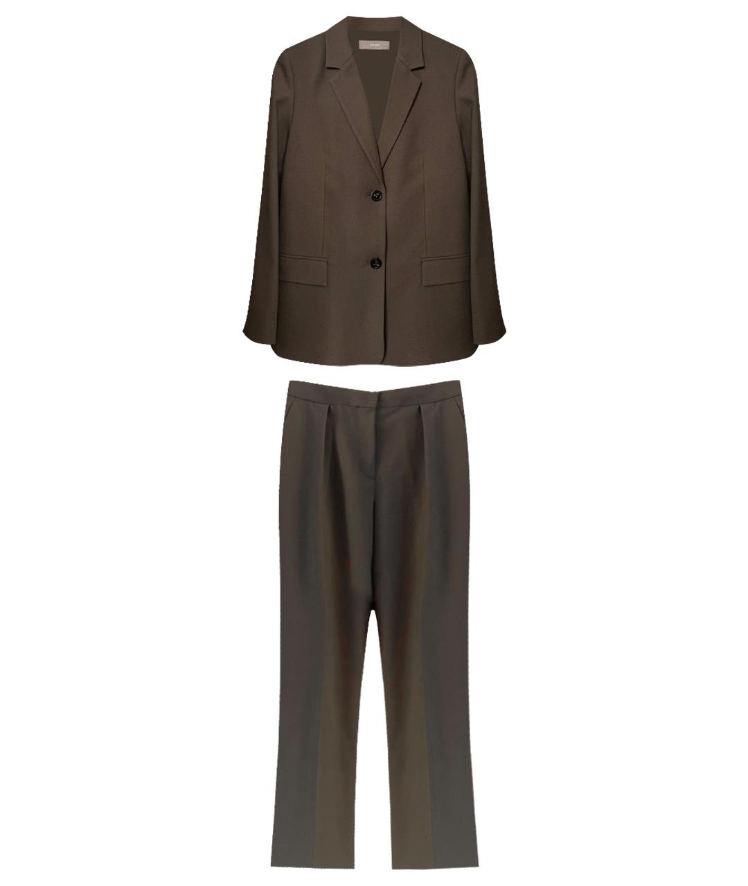12 STOREEZ Коричневый полиэстеровый костюм с брюками, фото 1