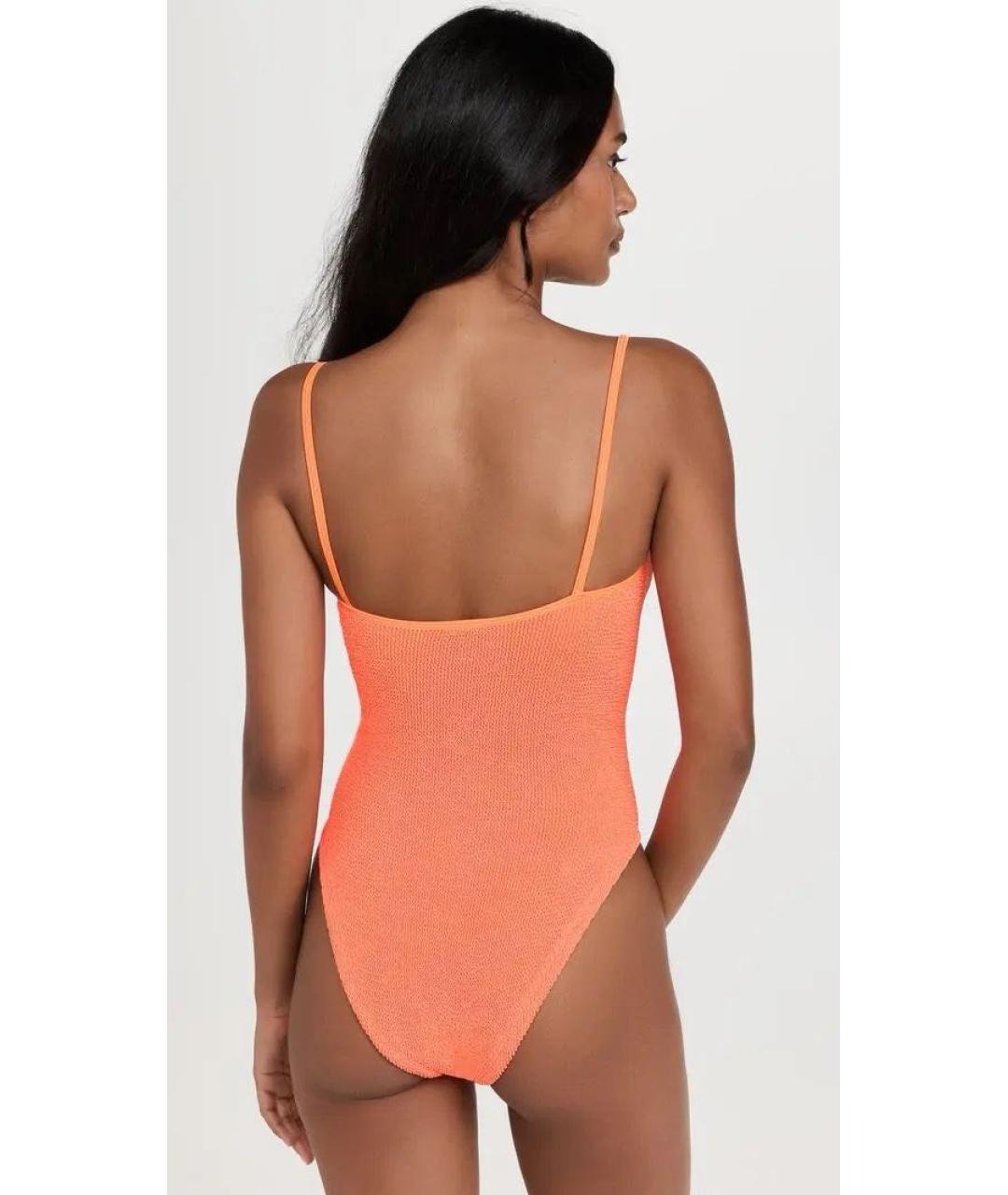 HUNZA G Оранжевый полиамидовый купальник, фото 7