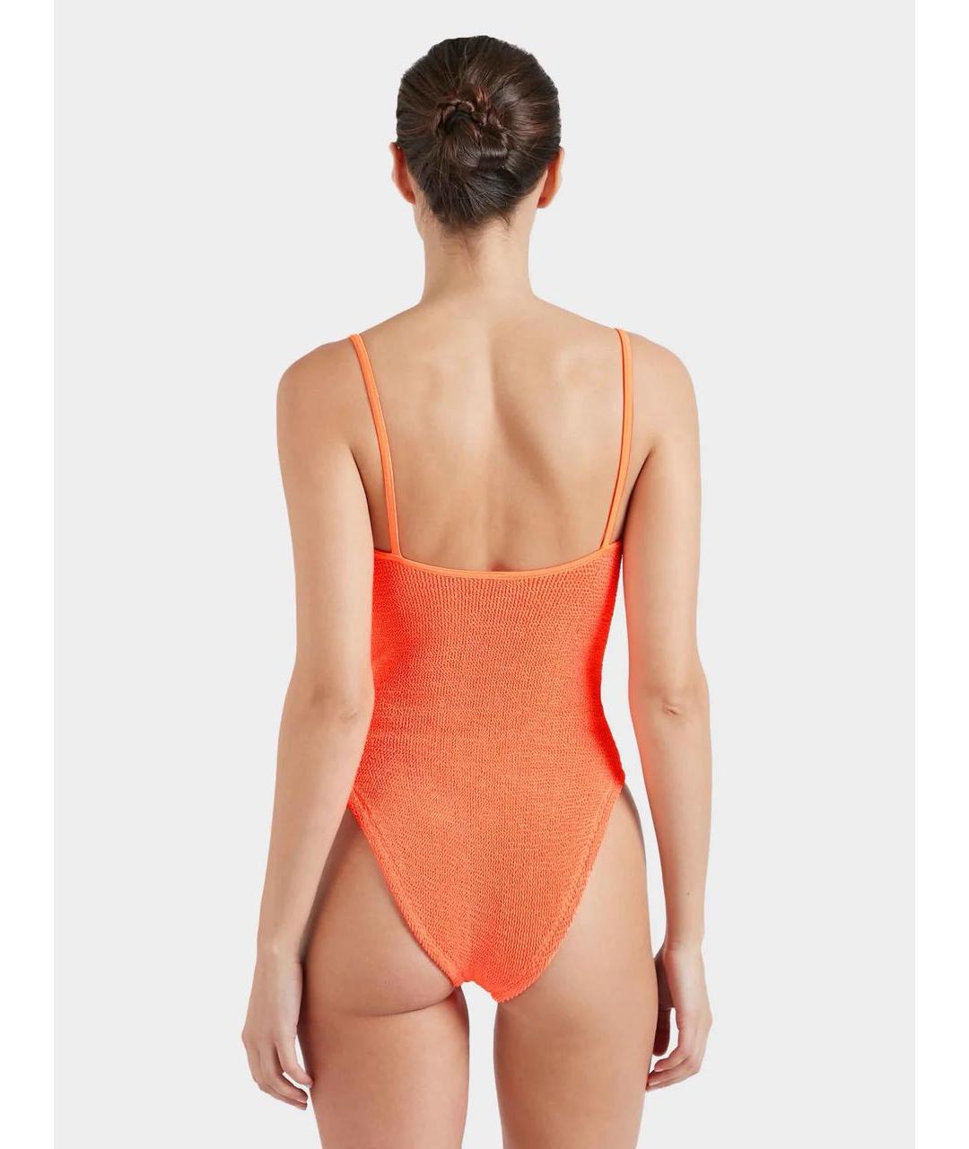 HUNZA G Оранжевый полиамидовый купальник, фото 3