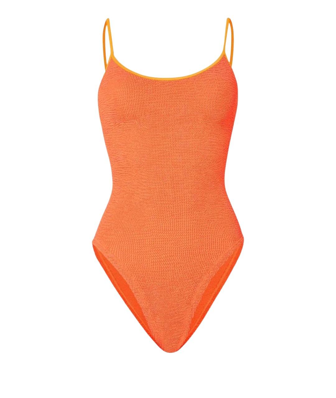 HUNZA G Оранжевый полиамидовый купальник, фото 1