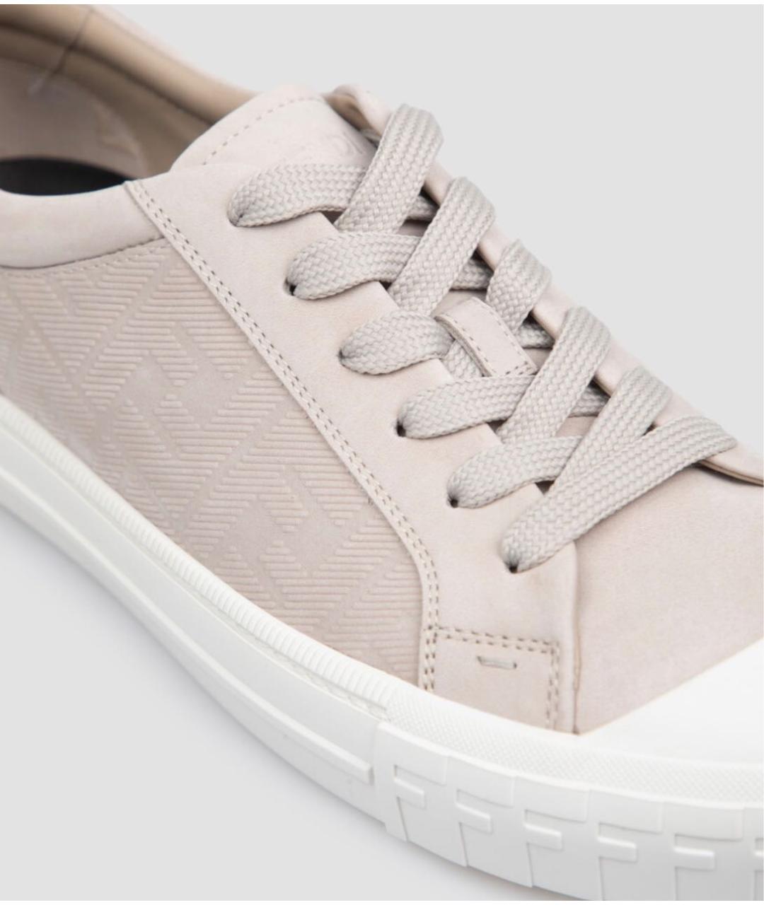 FENDI Бежевые низкие кроссовки / кеды, фото 4