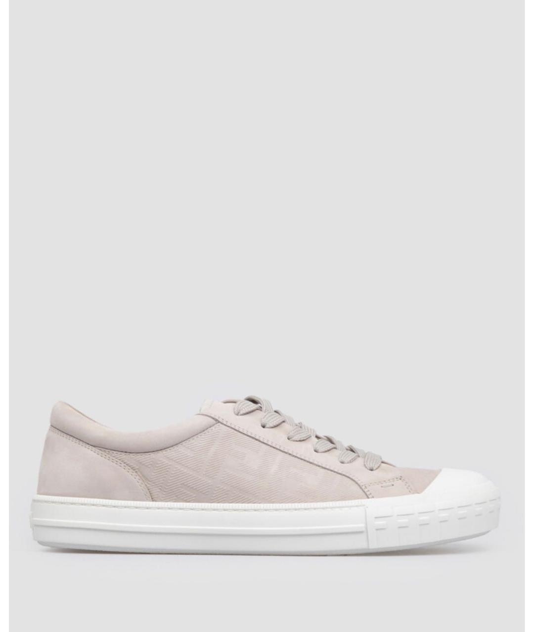 FENDI Бежевые низкие кроссовки / кеды, фото 7