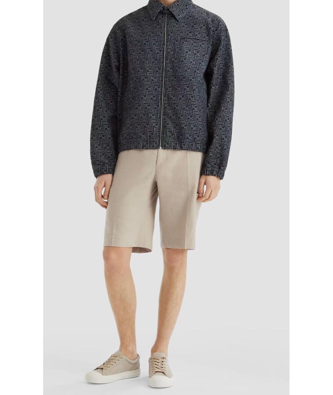 FENDI Бежевые низкие кроссовки / кеды, фото 6