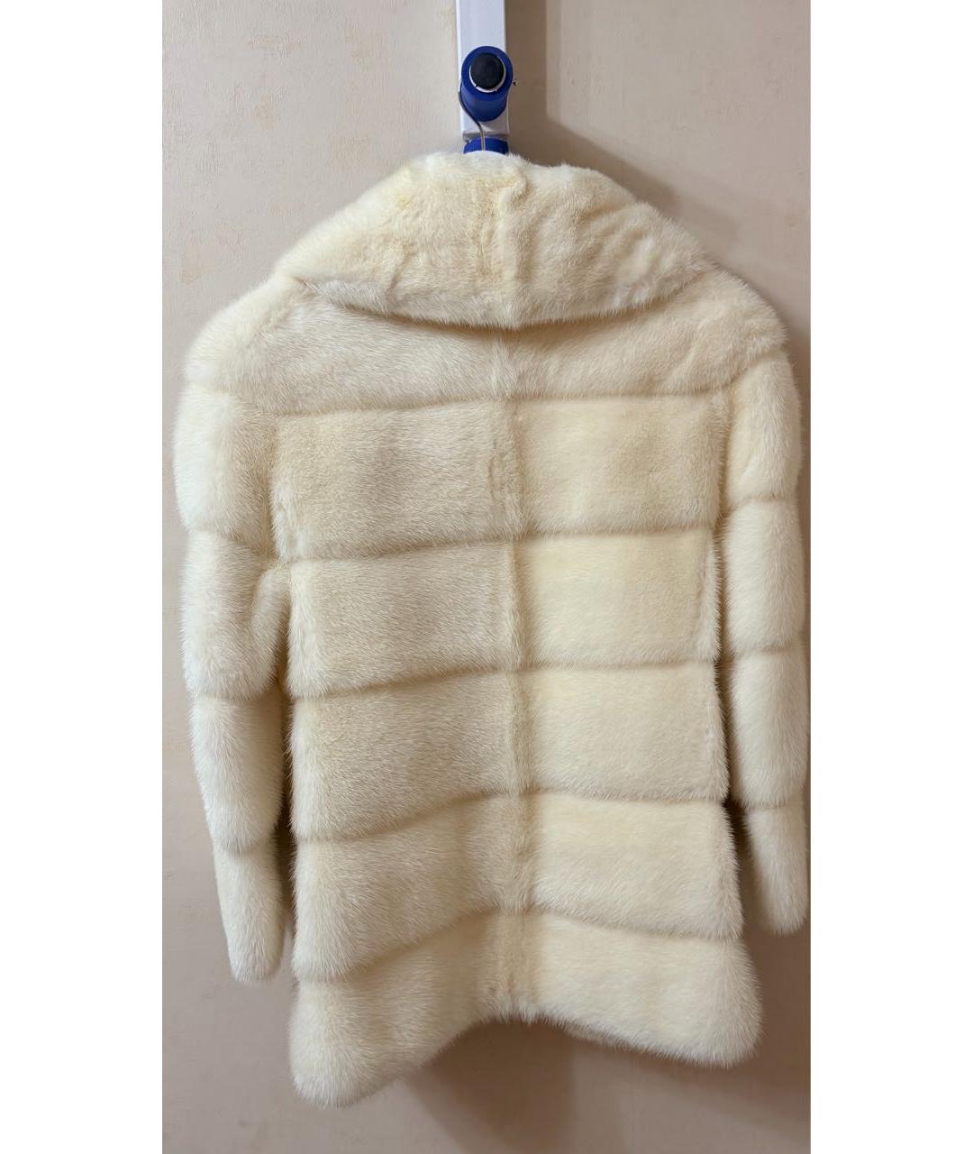 MARCO VANOLI Белая меховая шуба, фото 2