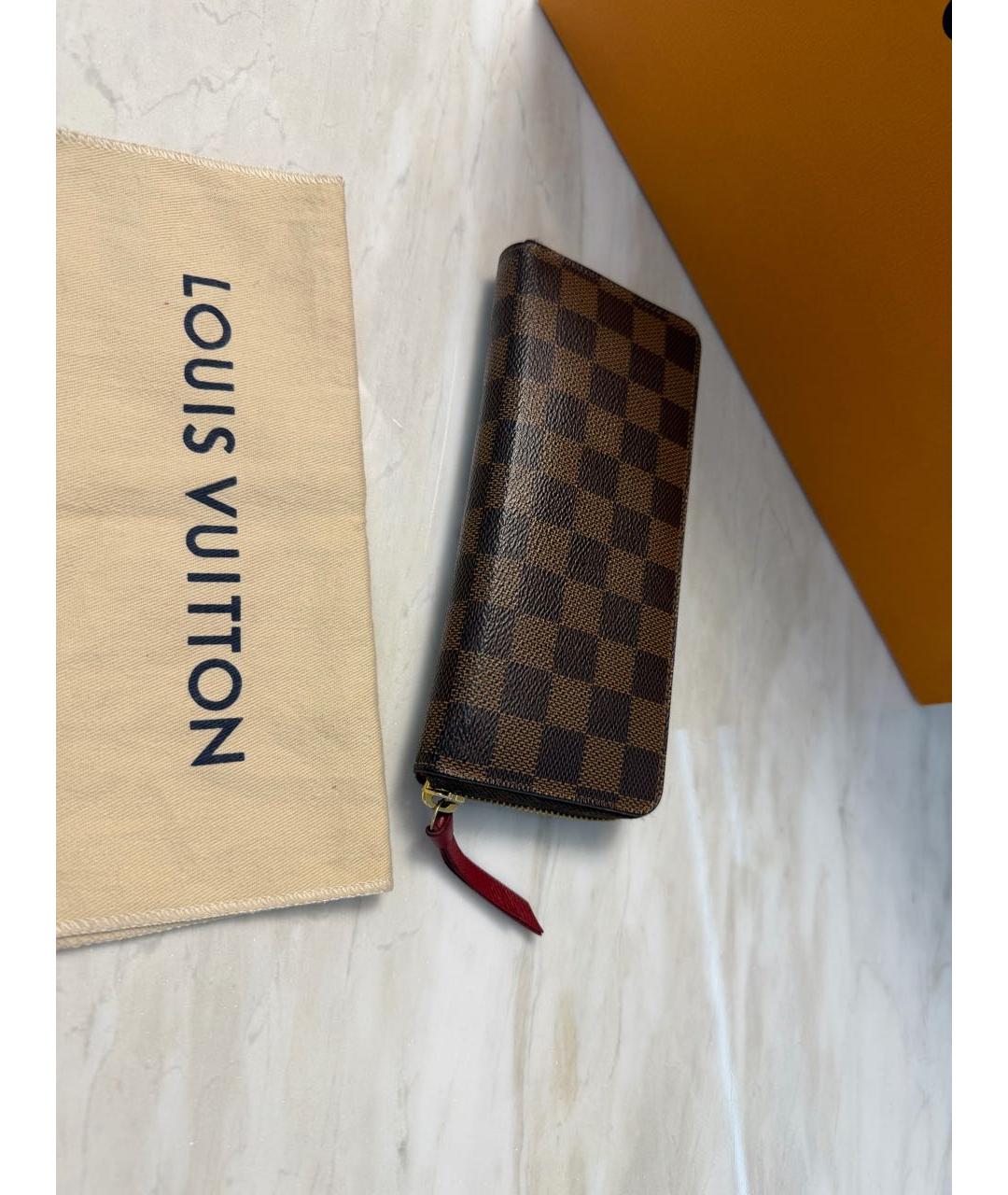 LOUIS VUITTON Коричневый кошелек из искусственной кожи, фото 5