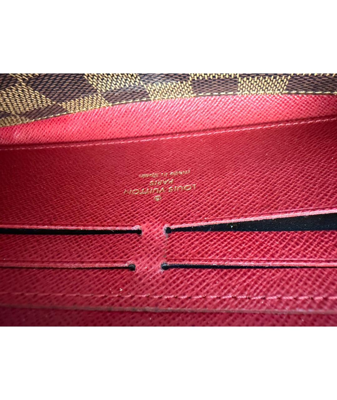 LOUIS VUITTON Коричневый кошелек из искусственной кожи, фото 4