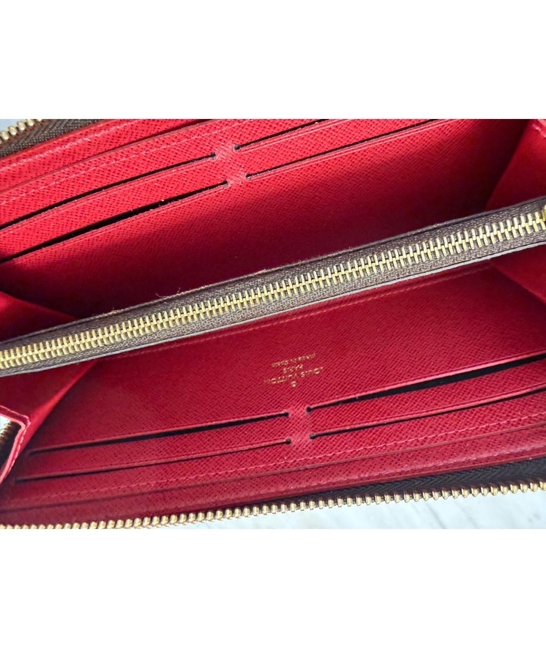 LOUIS VUITTON Коричневый кошелек из искусственной кожи, фото 3