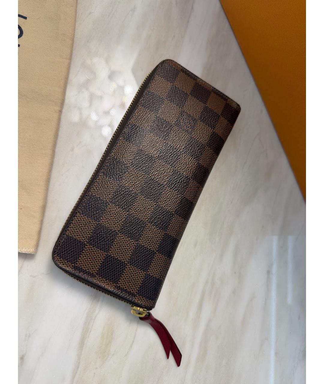 LOUIS VUITTON Коричневый кошелек из искусственной кожи, фото 2