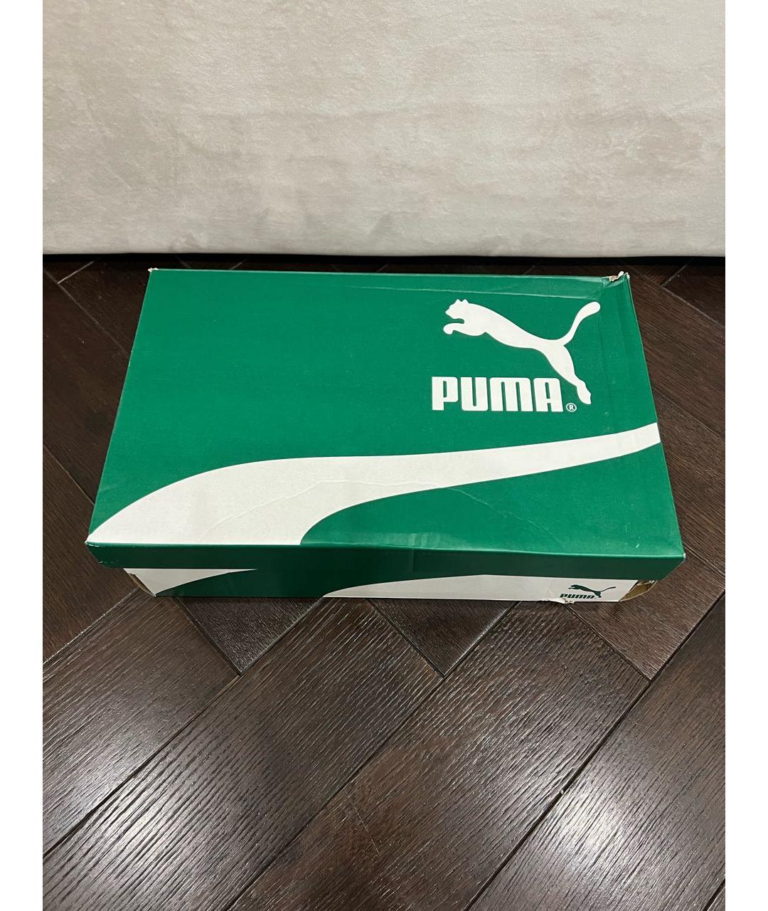 PUMA Черные замшевые низкие кроссовки / кеды, фото 7