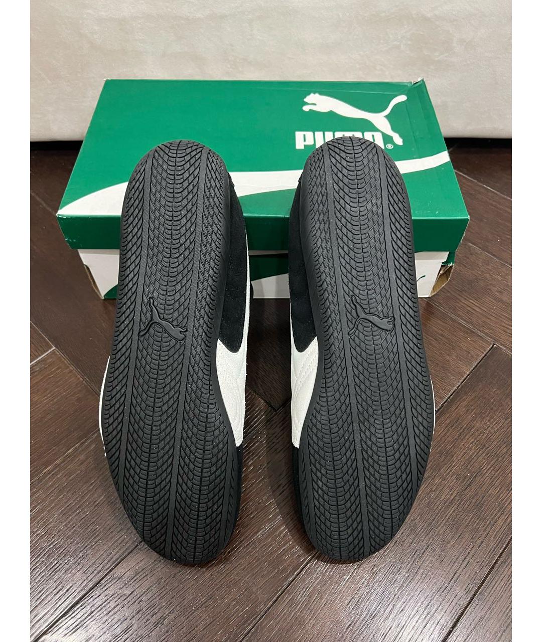 PUMA Черные замшевые низкие кроссовки / кеды, фото 5