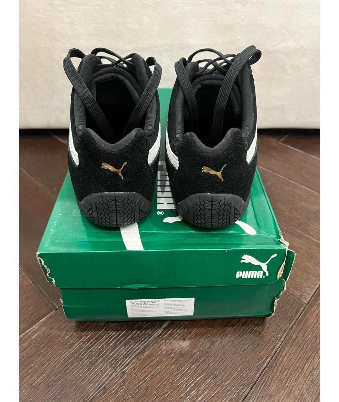 PUMA Черные замшевые низкие кроссовки / кеды, фото 3