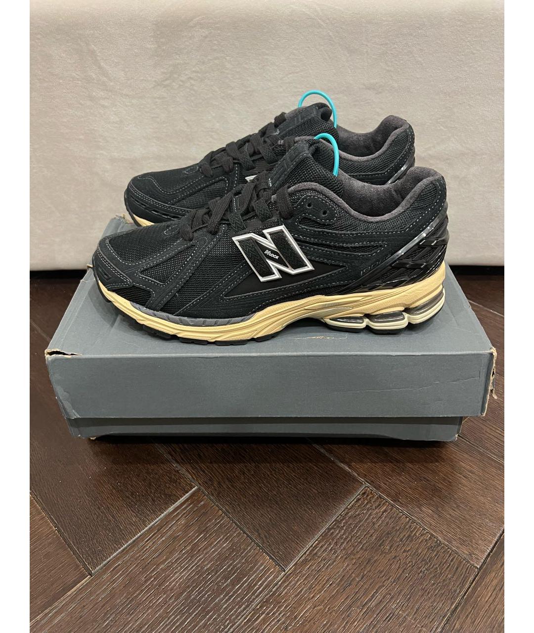 NEW BALANCE Черные замшевые низкие кроссовки / кеды, фото 8