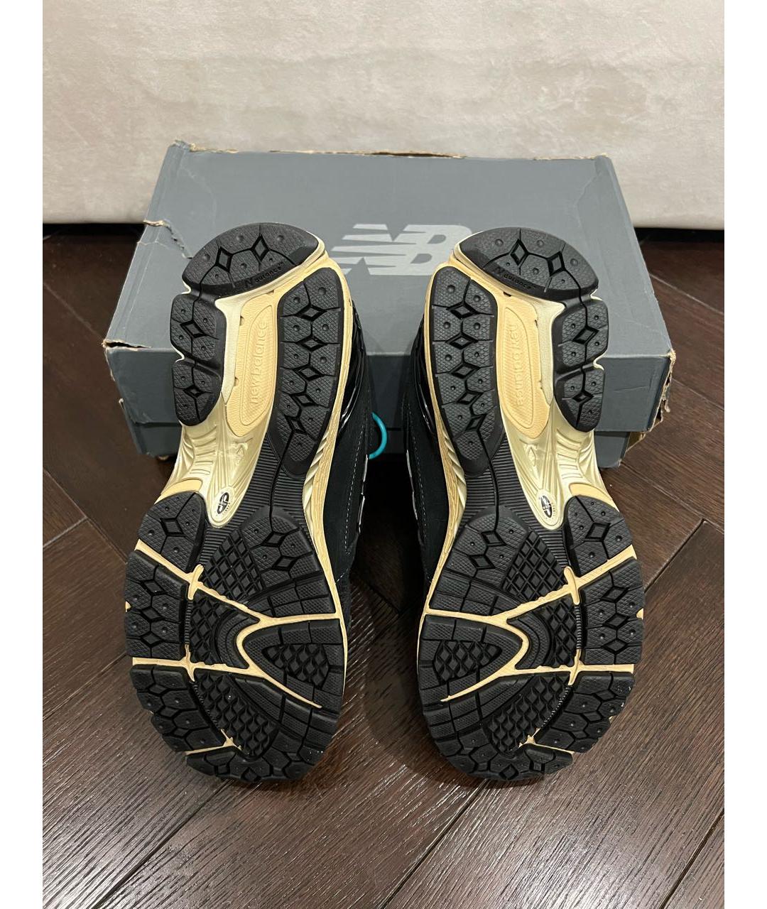 NEW BALANCE Черные замшевые низкие кроссовки / кеды, фото 5