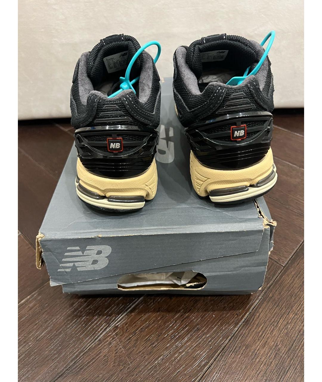 NEW BALANCE Черные замшевые низкие кроссовки / кеды, фото 3