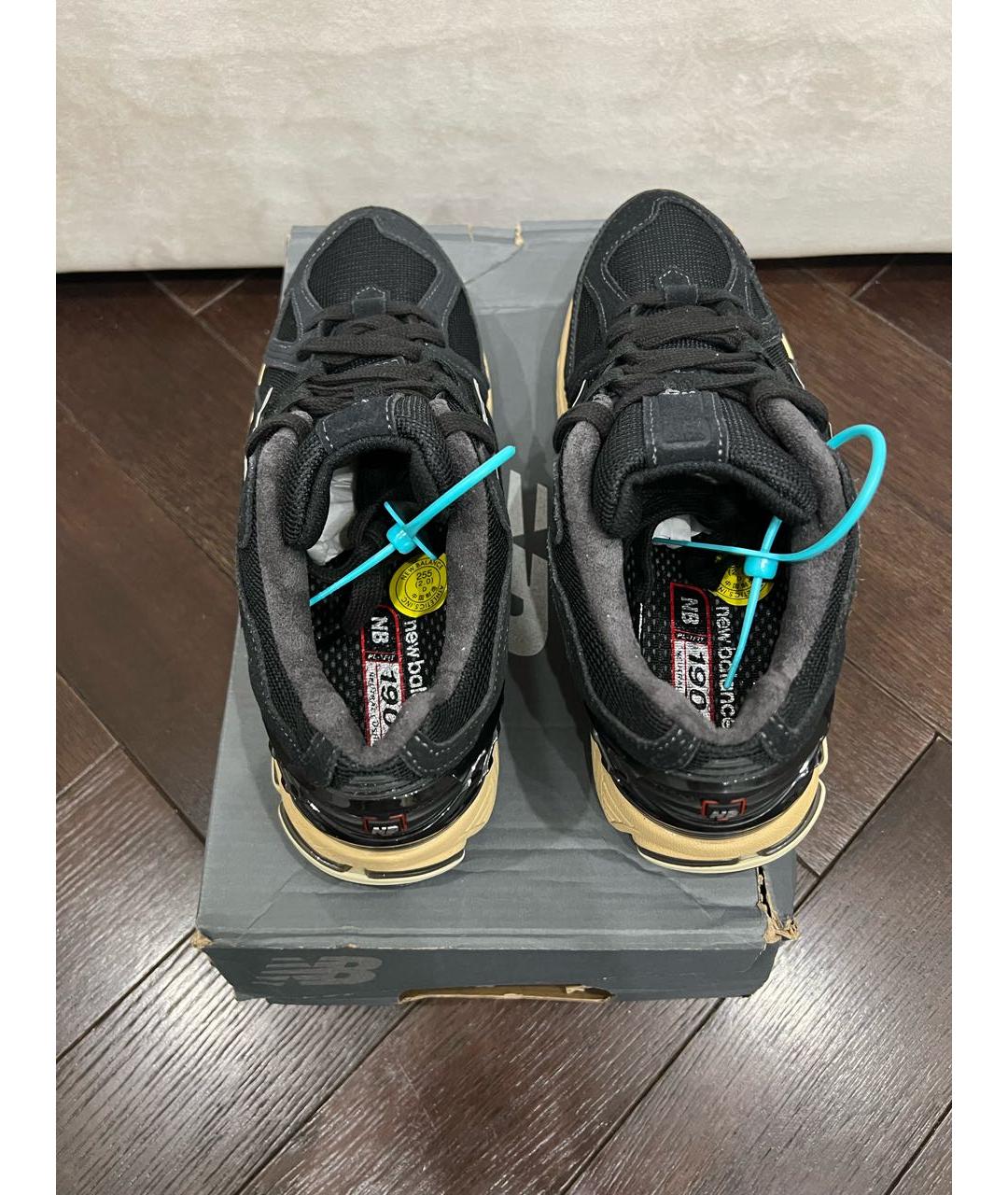 NEW BALANCE Черные замшевые низкие кроссовки / кеды, фото 2