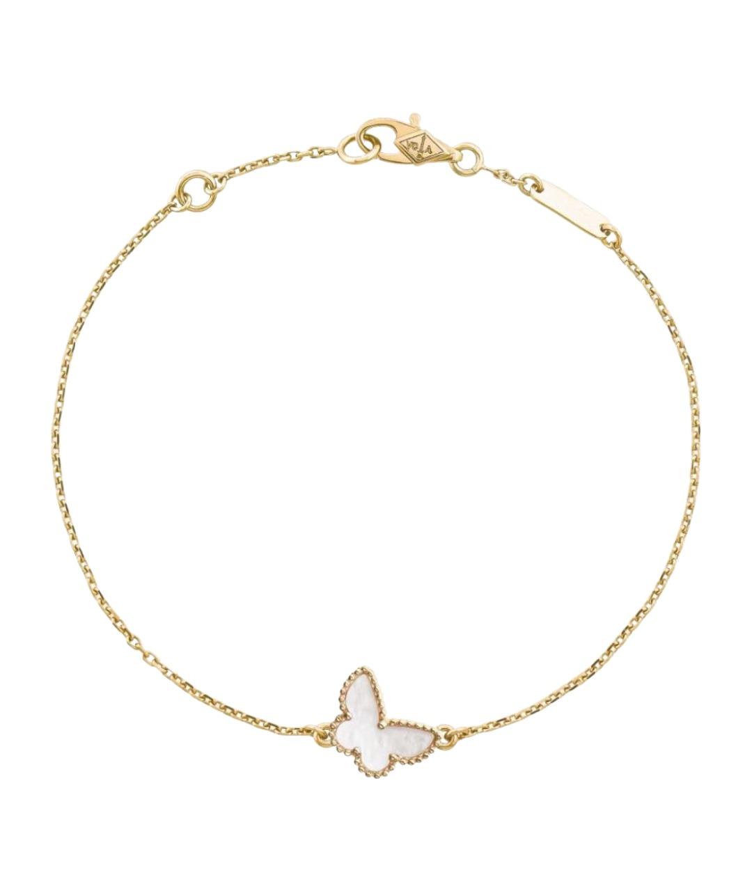 VAN CLEEF & ARPELS Белый браслет из желтого золота, фото 1