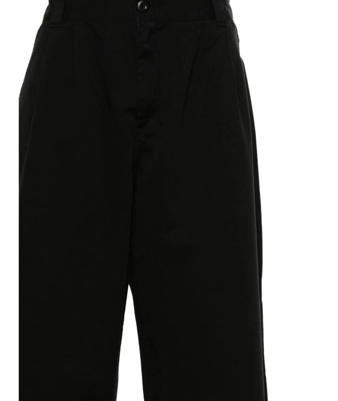 CARHARTT WIP Черные хлопковые повседневные брюки, фото 2