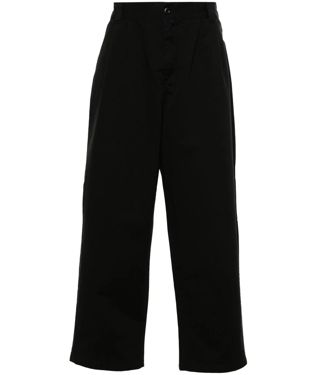 CARHARTT WIP Черные хлопковые повседневные брюки, фото 1