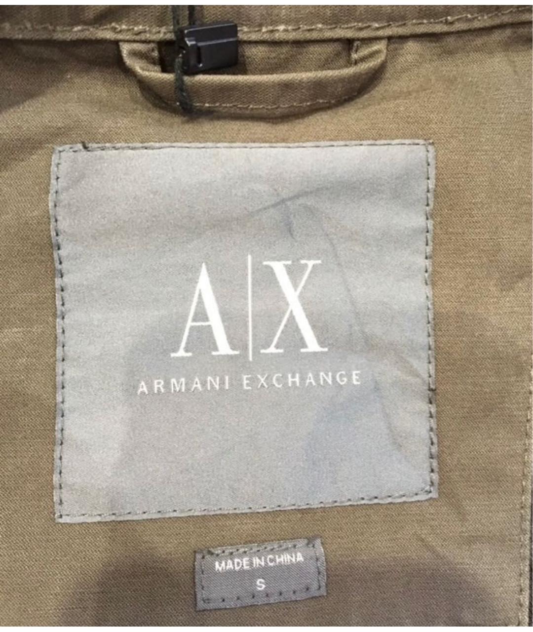 ARMANI EXCHANGE Хаки хлопковая куртка, фото 6