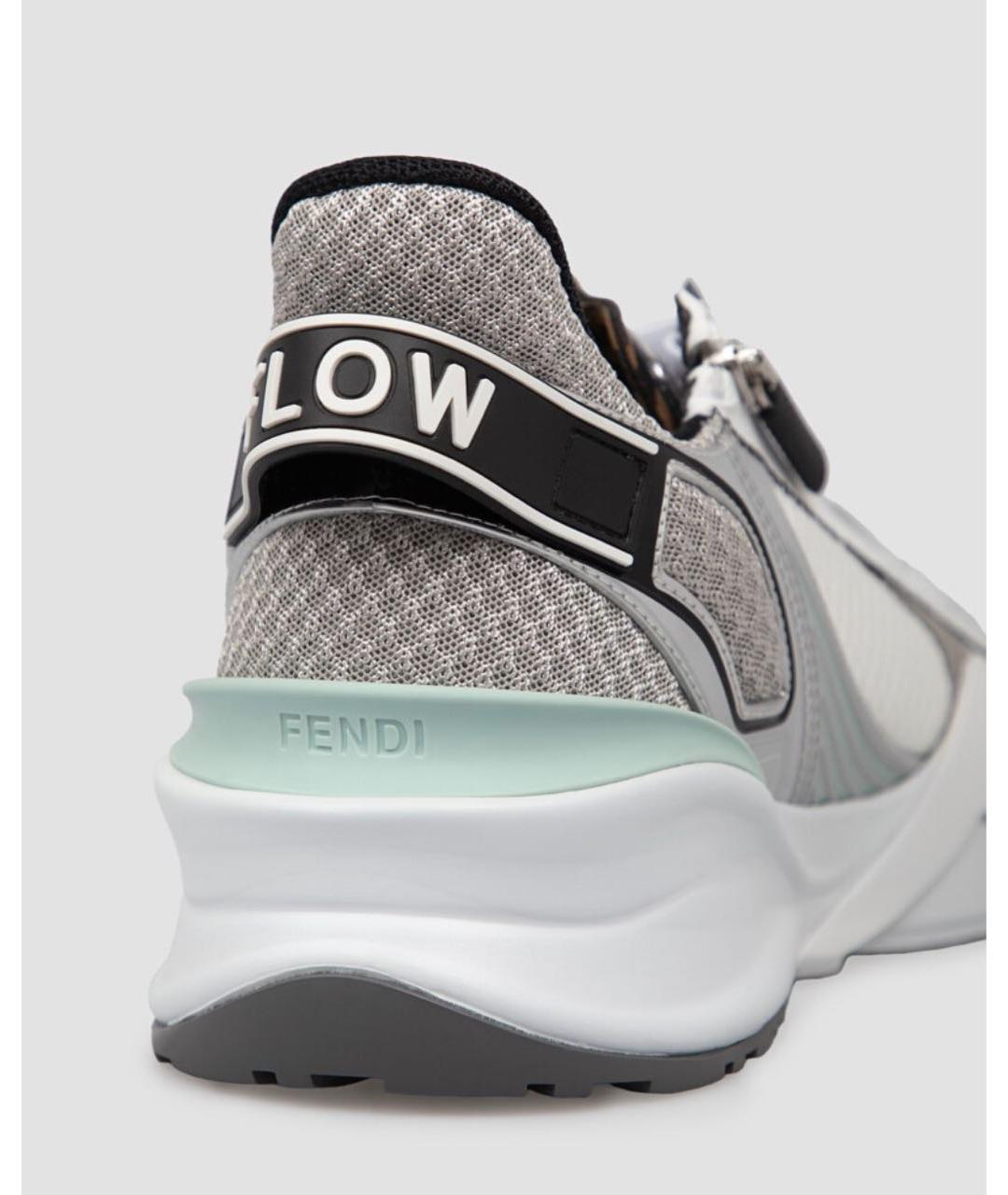 FENDI Мульти текстильные низкие кроссовки / кеды, фото 5