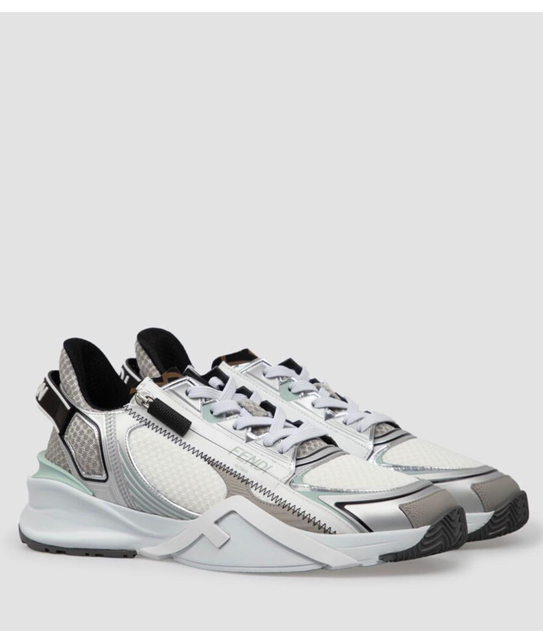 FENDI Мульти текстильные низкие кроссовки / кеды, фото 2