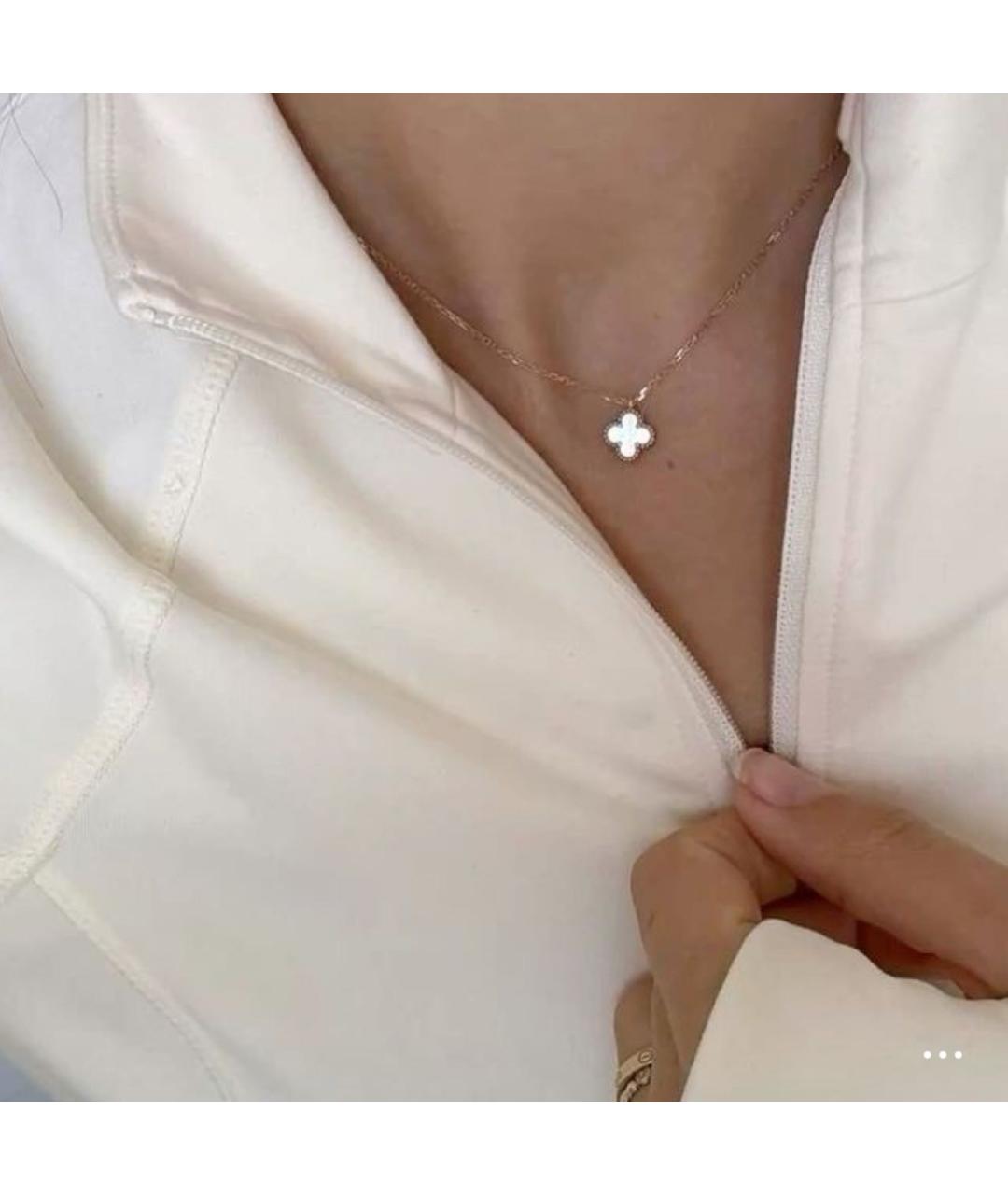 VAN CLEEF & ARPELS Белая подвеска из желтого золота, фото 3