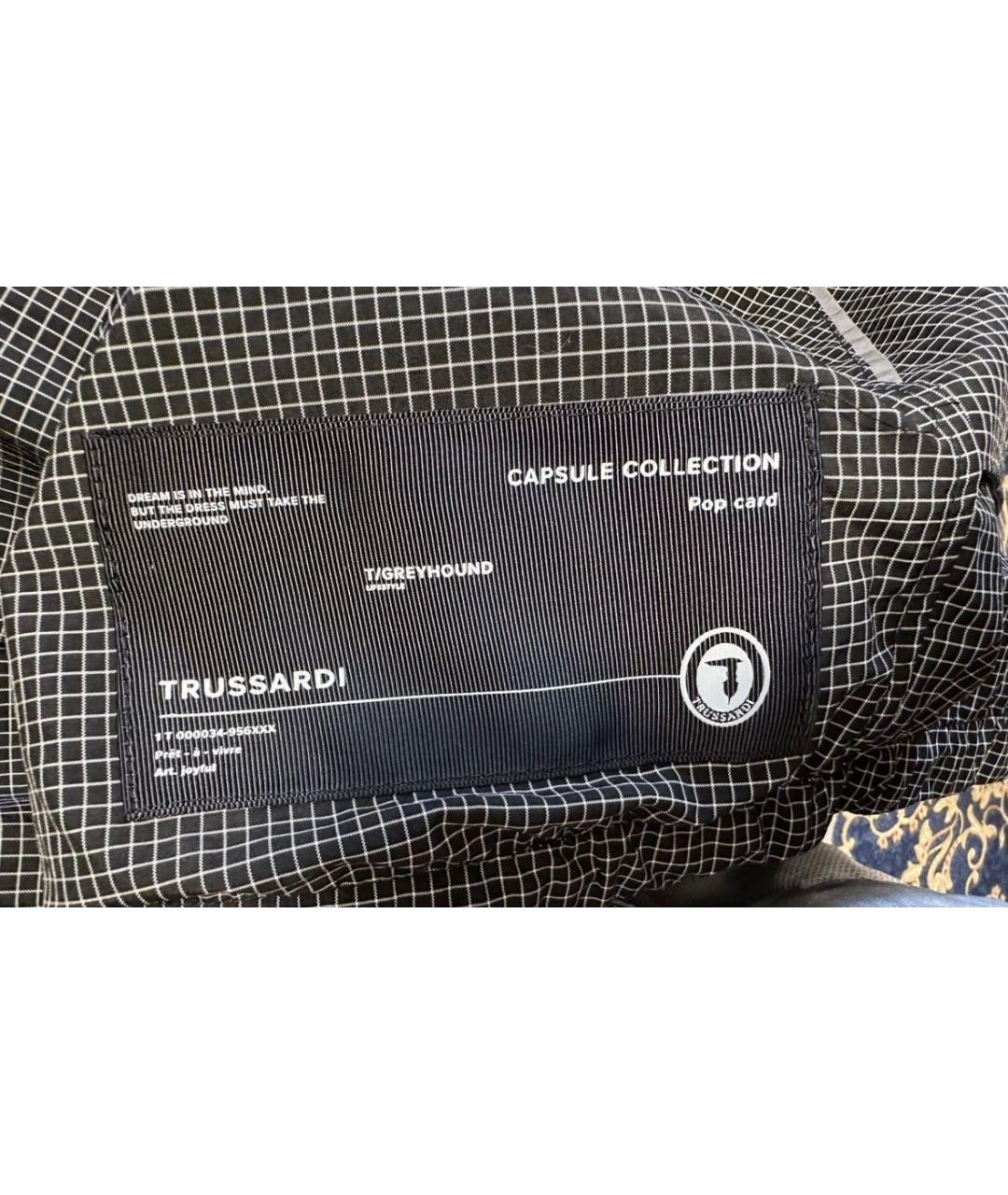 TRUSSARDI Антрацитовая полиамидовая куртка, фото 5