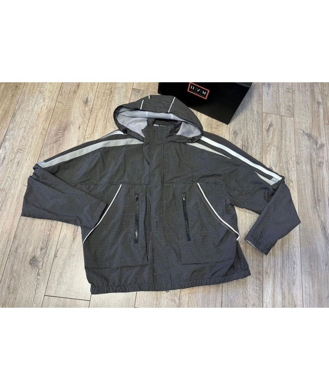 TRUSSARDI Антрацитовая полиамидовая куртка, фото 2