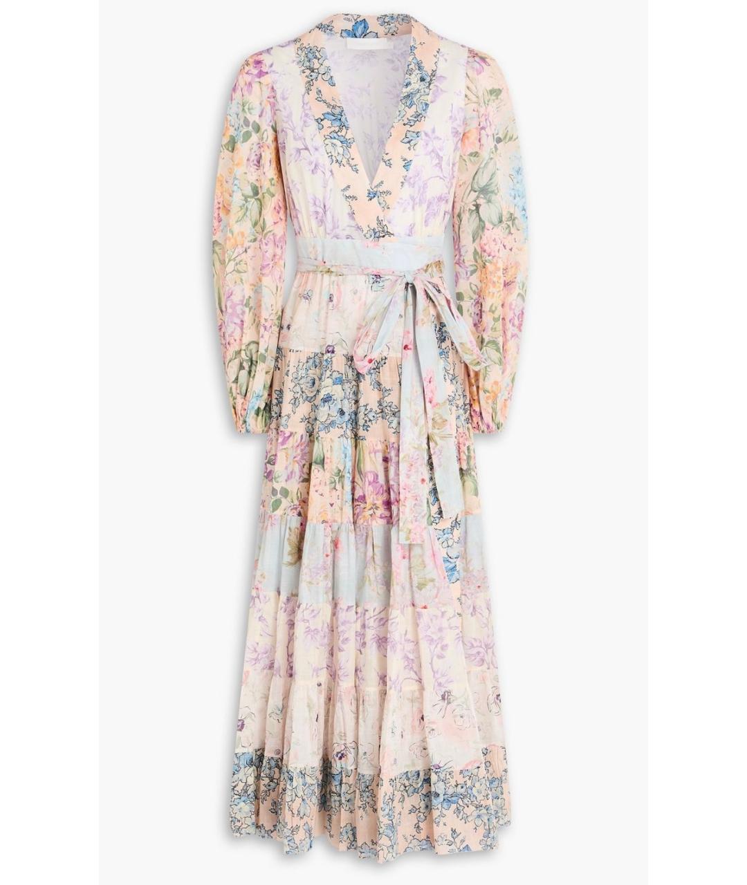 ZIMMERMANN Мульти хлопковое коктейльное платье, фото 4