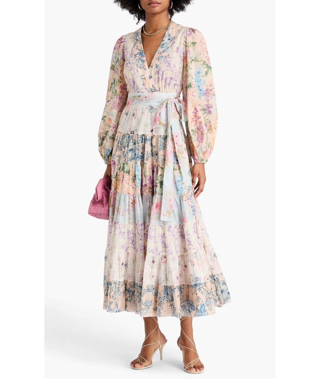 ZIMMERMANN Мульти хлопковое коктейльное платье, фото 2