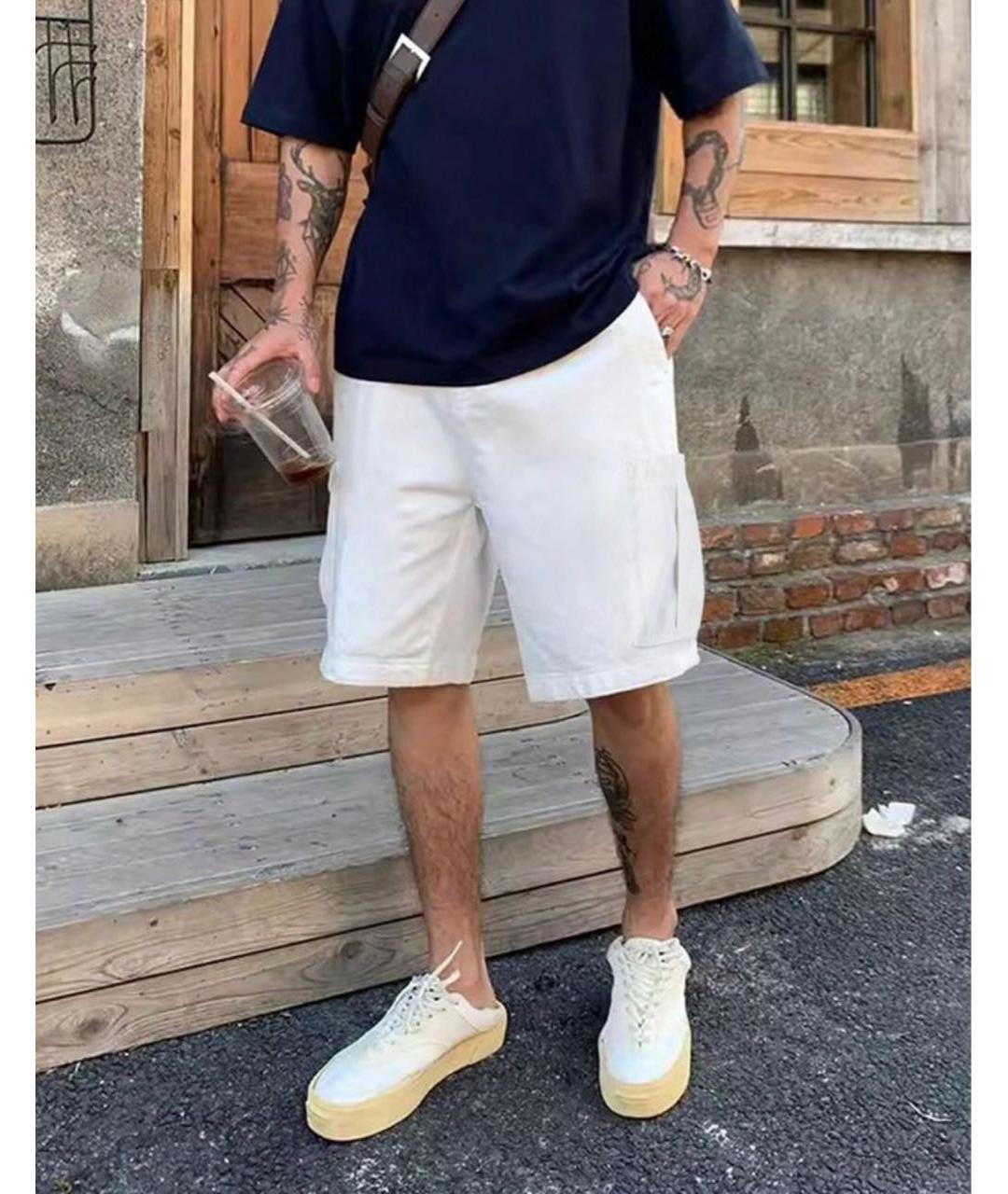 BOGNER Белые хлопковые шорты, фото 8