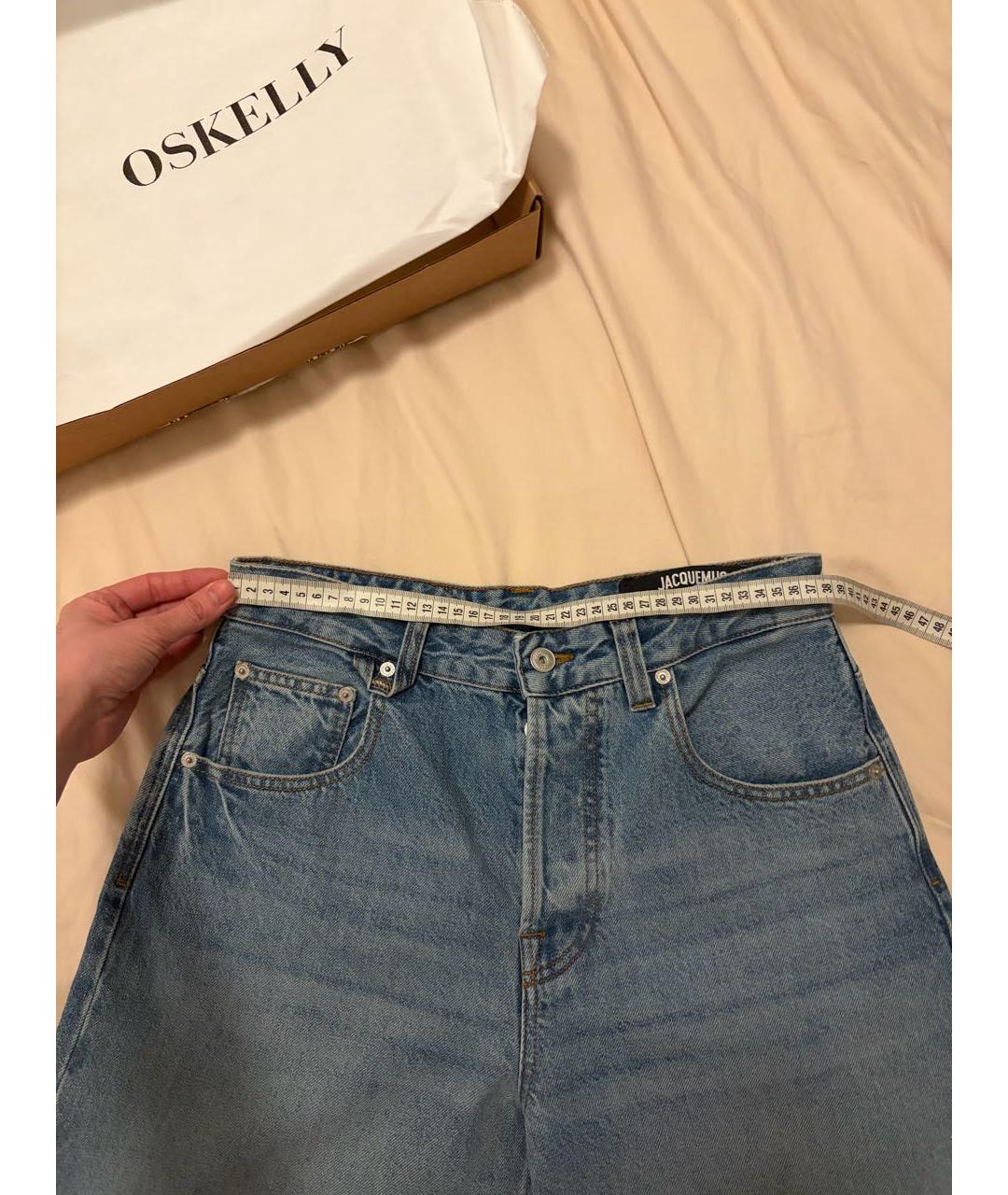 JACQUEMUS Голубые джинсы клеш, фото 5