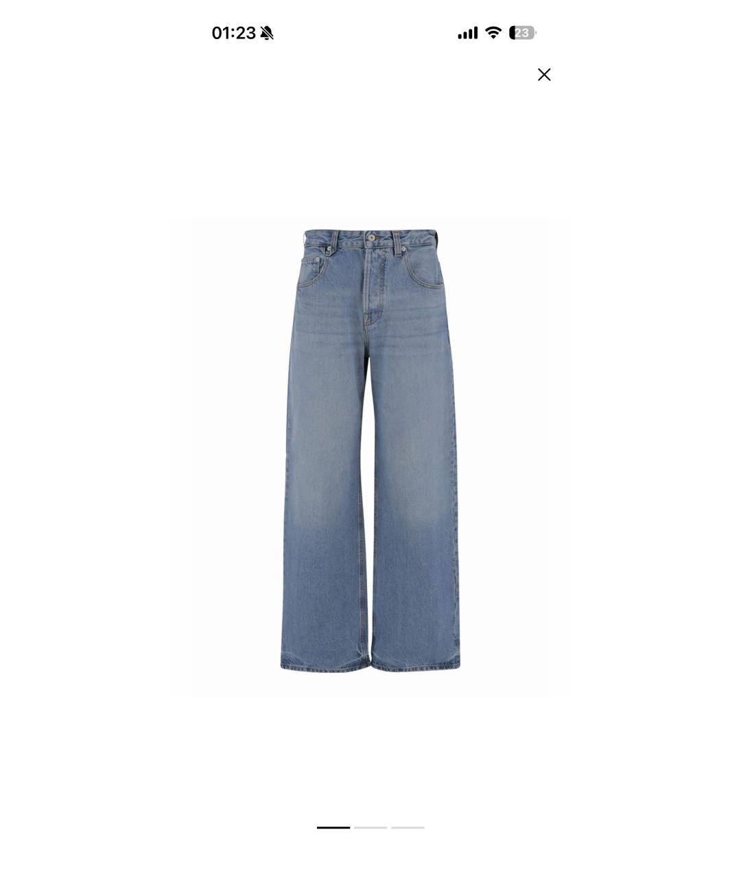 JACQUEMUS Голубые джинсы клеш, фото 6