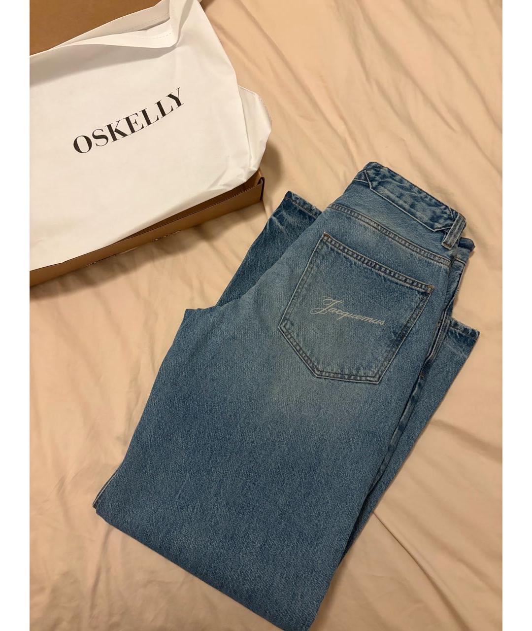 JACQUEMUS Голубые джинсы клеш, фото 3