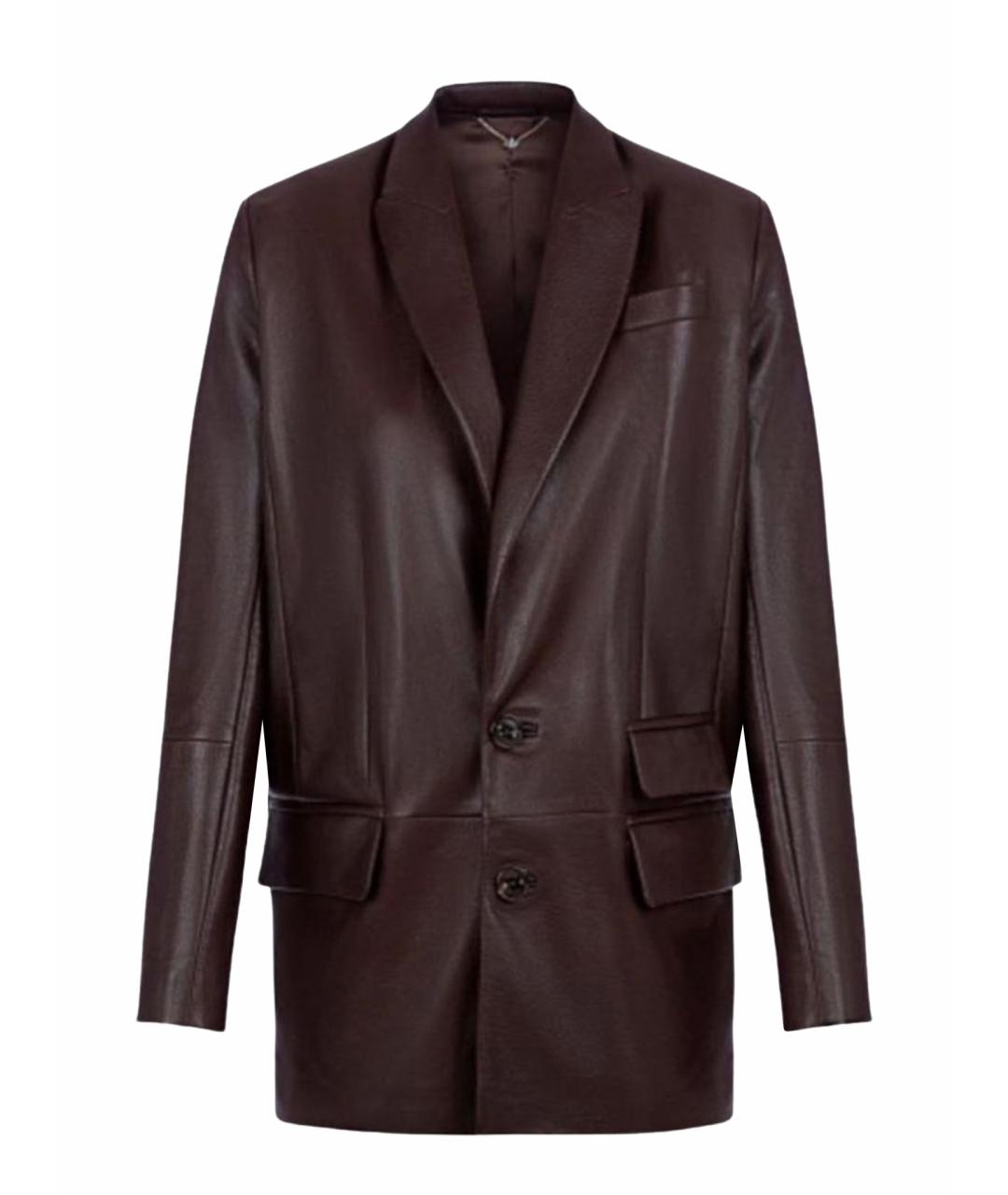 YANA RASKOVALOVA Черный кожаный жакет/пиджак, фото 1