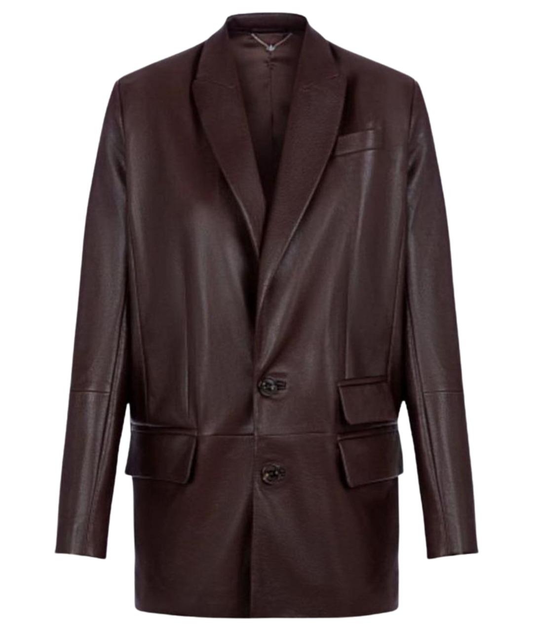 YANA RASKOVALOVA Черный кожаный жакет/пиджак, фото 3