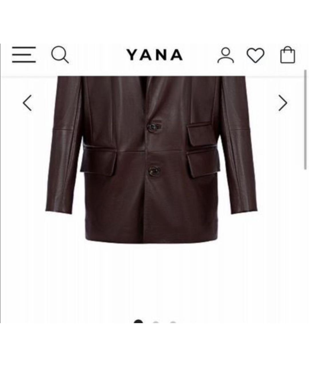 YANA RASKOVALOVA Черный кожаный жакет/пиджак, фото 2