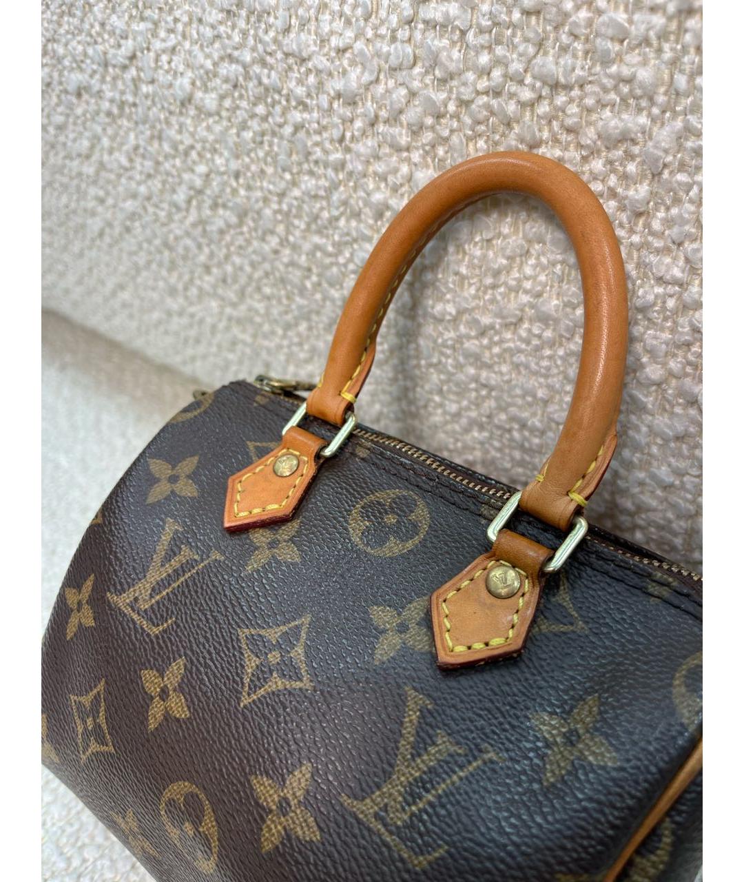 LOUIS VUITTON Коричневая сумка с короткими ручками, фото 9