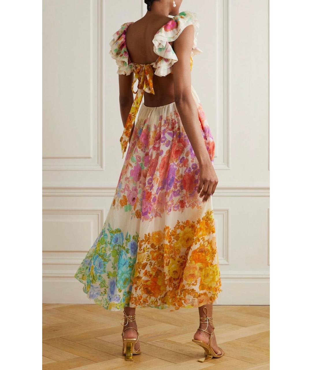 ZIMMERMANN Мульти хлопковое коктейльное платье, фото 3